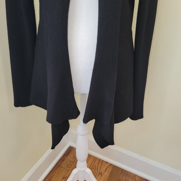 89th & Madison Black Sweater Open Cardigan Fine Knit Women's Size M - Picture 7 of 11